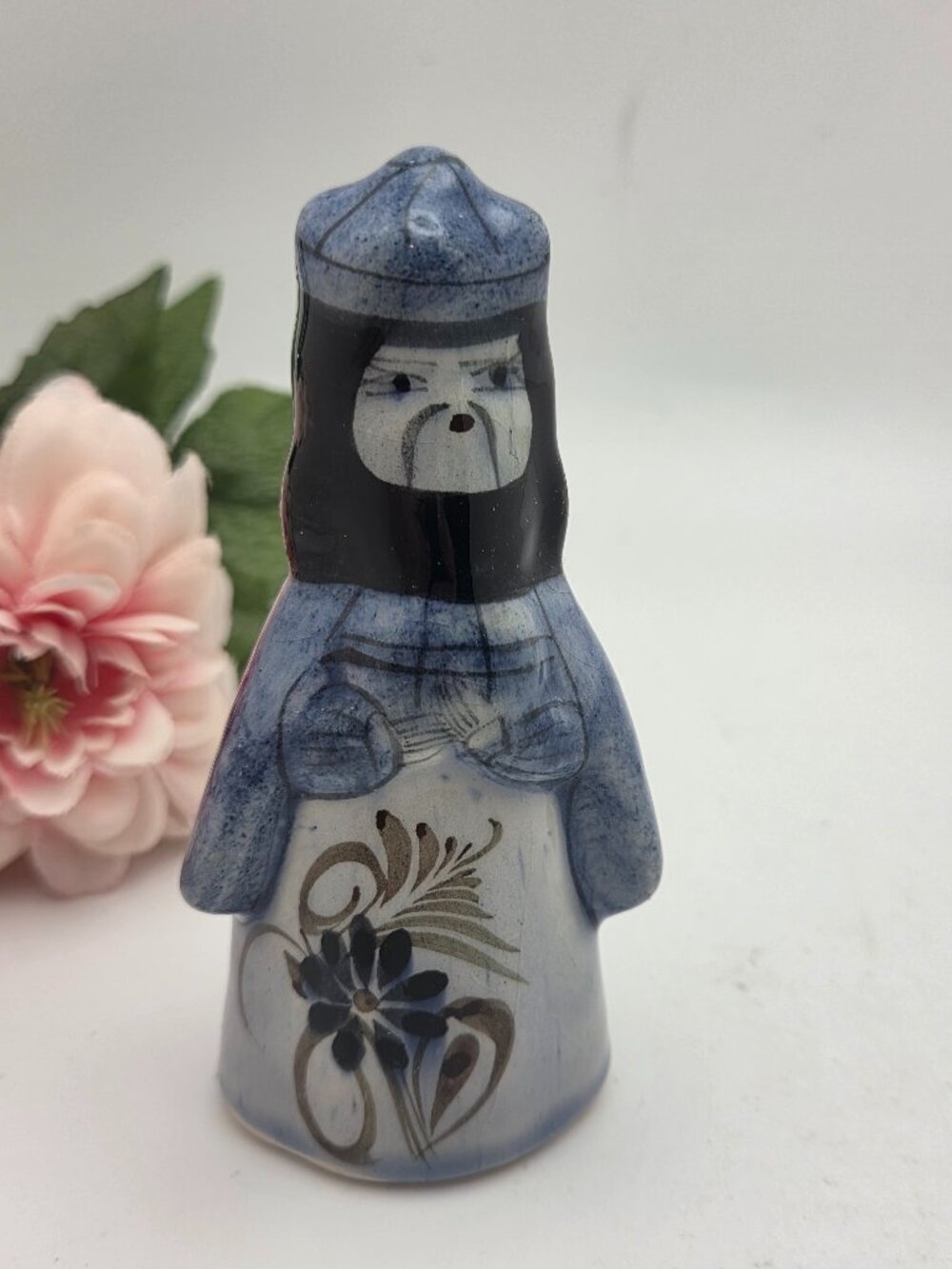Tonala Nativity Wise-Man Mexico Folk Art Clay Hand Painted